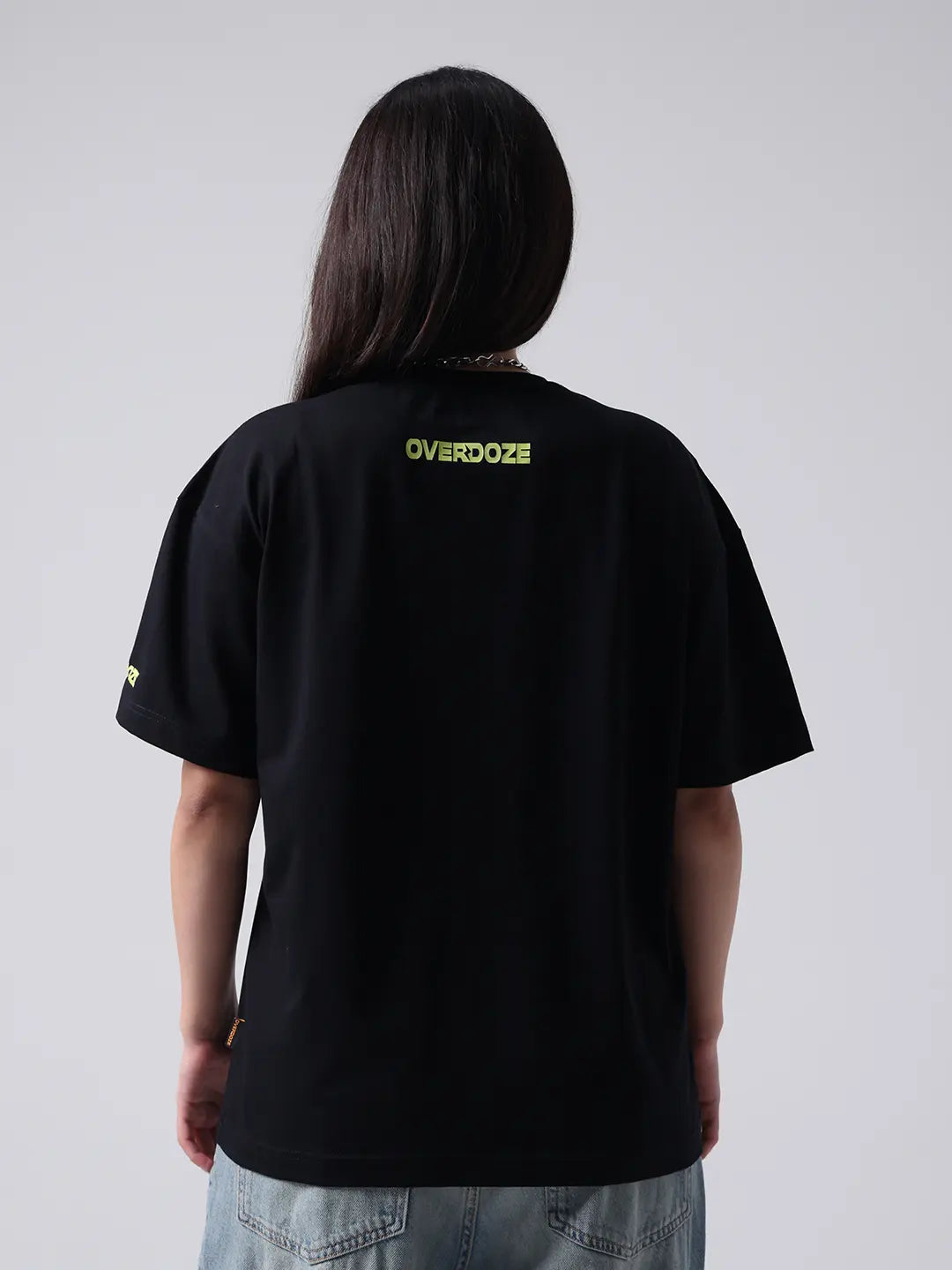 Black Premium Brand Logo Basic Boxy Fit Cotton Unisex T-Shirt