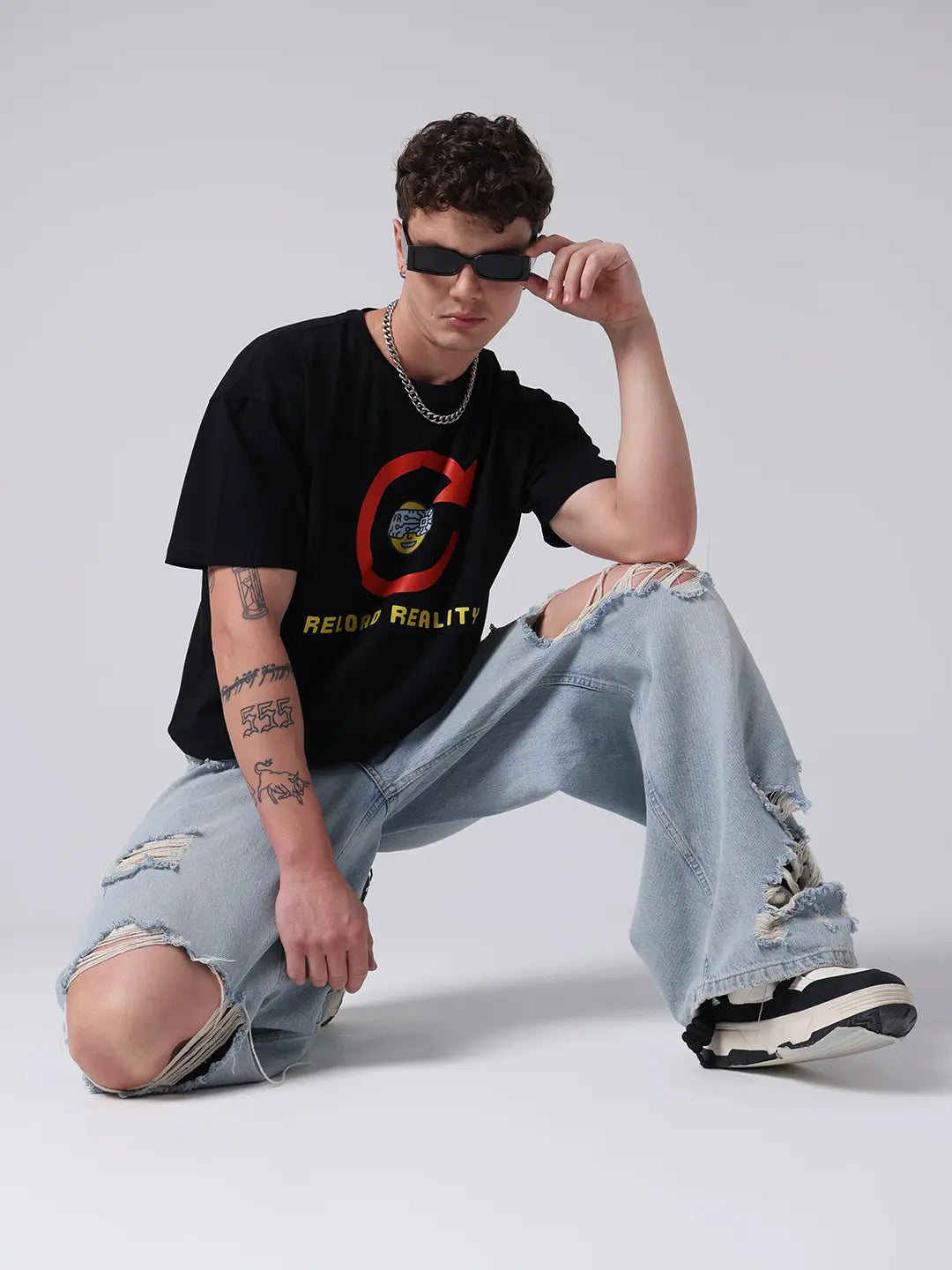 Reload Reality Virtual Reboot Cotton Oversized Relaxed Fit Unisex T shirt