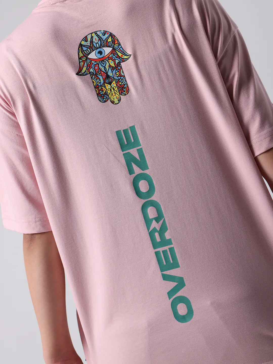 Hamsa Inner Peace Evil Eye Aura Oversized  Cotton Unisex T shirt