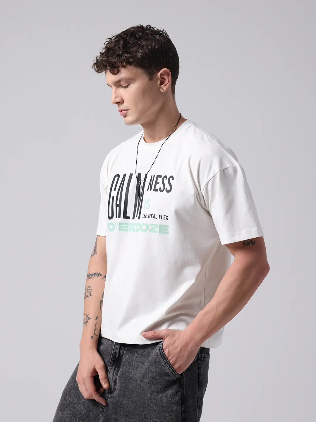 Calmness - Be Calm Flex Boxy Fit Cotton Unisex T shirt