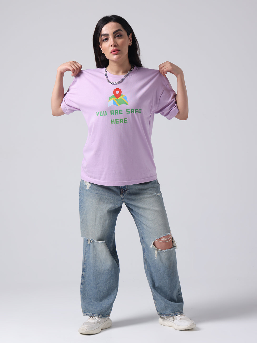 Emotional Safe Space Comfort Cotton Unisex Boxy Oversized Fit T shirt
