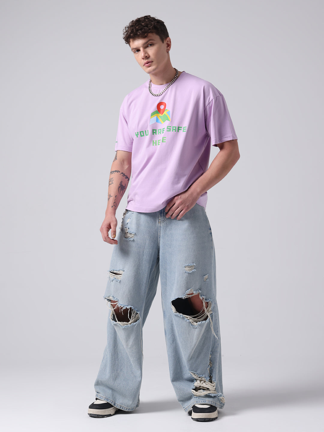 Emotional Safe Space Comfort Cotton Unisex Boxy Oversized Fit T shirt
