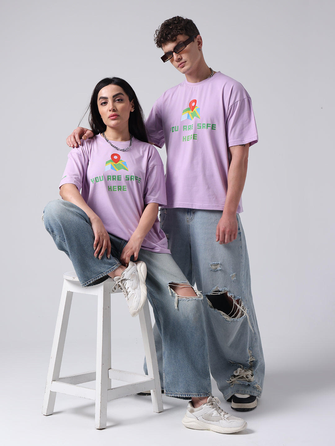 Emotional Safe Space Comfort Cotton Unisex Boxy Oversized Fit T shirt